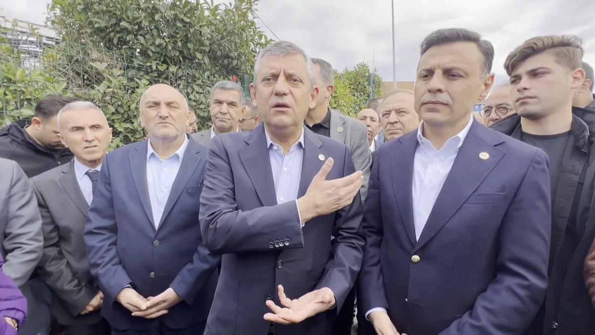 Özgür Özel, Silivri'de İBB 'Yolsuzluk' davasında savunma öncesi konuştu