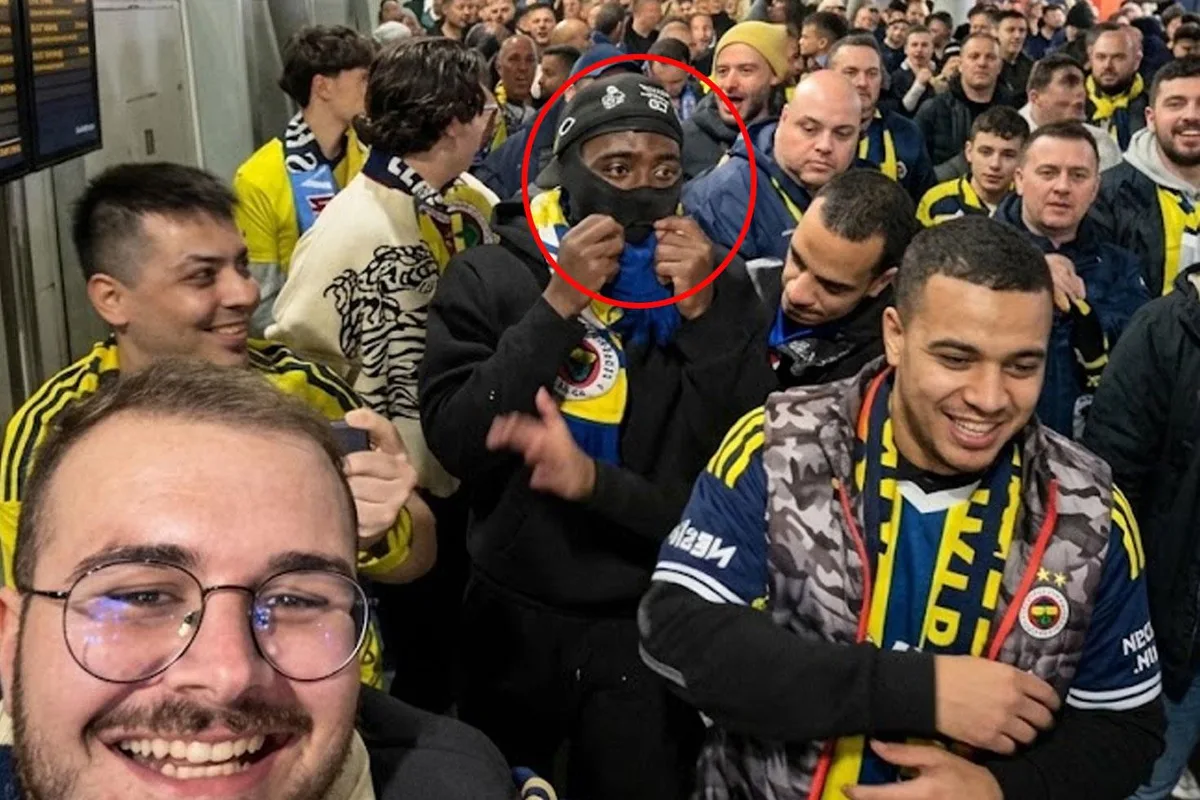 Tanınmamak için kar maskesi taktı ama işe yaramadı! Fenerbahçe maçında sürpriz