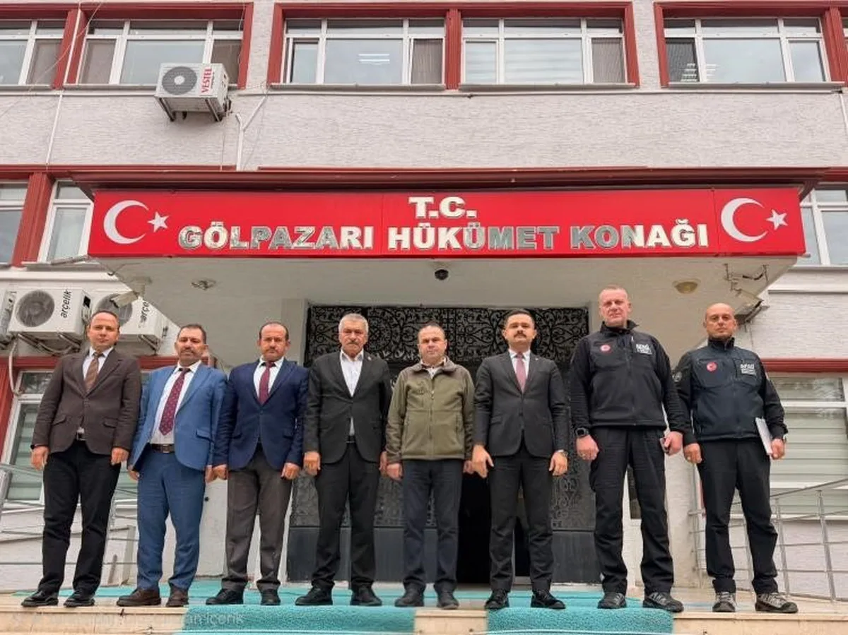 Gölpazarı Kaymakamı Onur Titiz başkanlığında yangın havuzları toplantısı yapıldı
