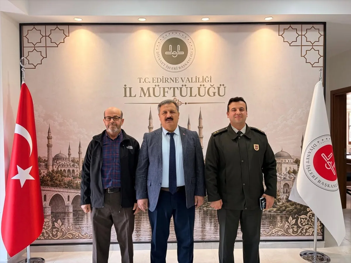 Edirne Askerlik Şube Başkanı Kavuş, Müftülükte çalışmalarını anlattı