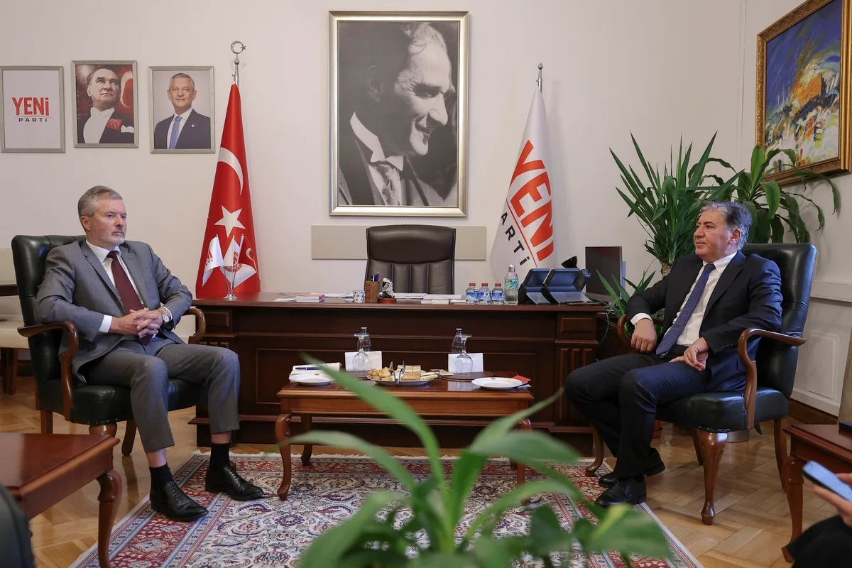 YENİ Parti Grup Başkanvekili Emir, Norveç Büyükelçisi Gaarder'ı TBMM'de ağırladı