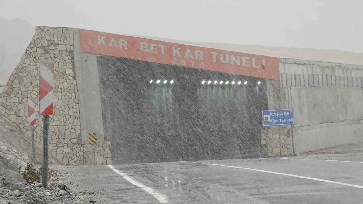 Van-Bahçesaray yolunda kar ve sis nedeniyle Karabet Geçidi'nde görüş azaldı