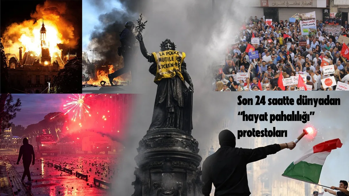 Fransa'da protestolarda 1 kişi öldü, yaklaşık bin 800 kişi gözaltına alındı