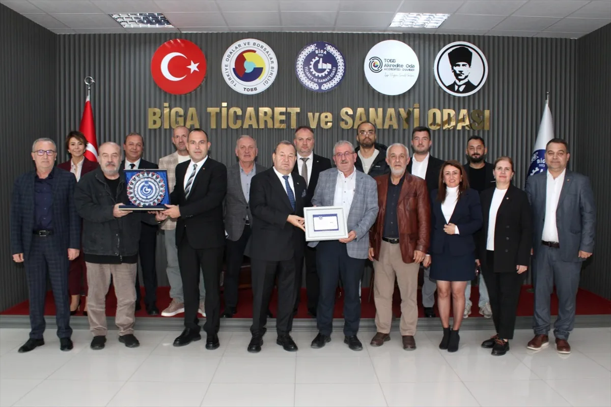 Organ seçimleri sonrası Biga OSB yönetimi Biga TSO'yu ziyaret etti