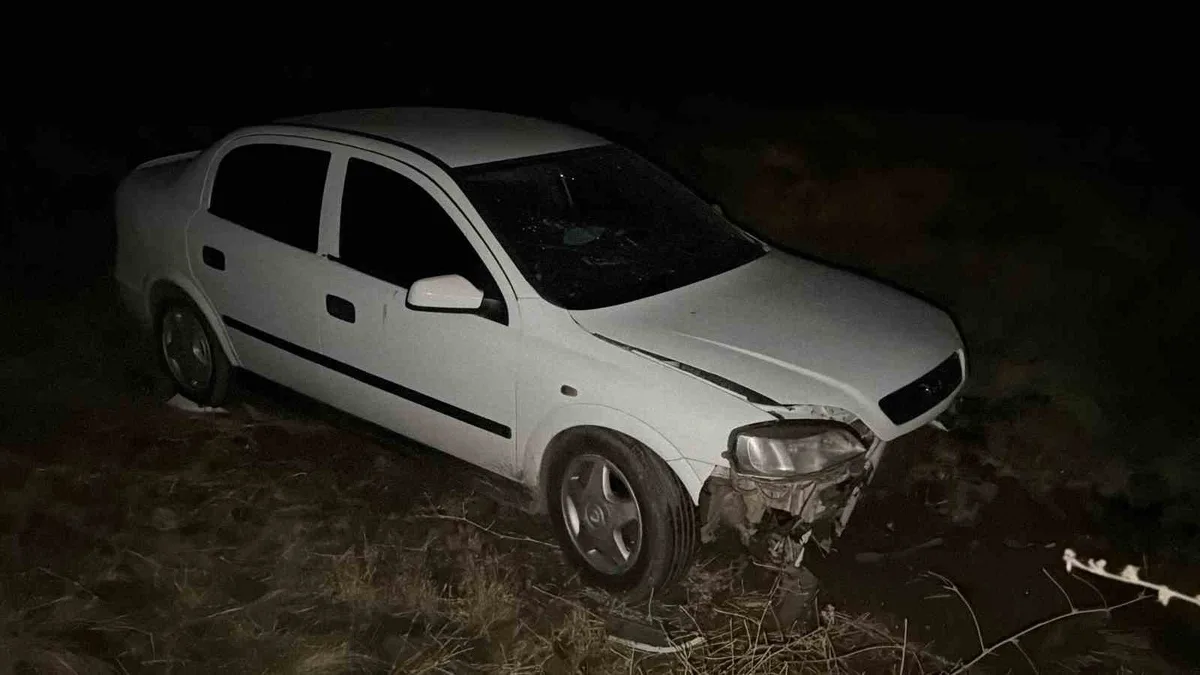 Şanlıurfa Siverek'te otomobil şarampole devrildi, 3 kişi yaralandı