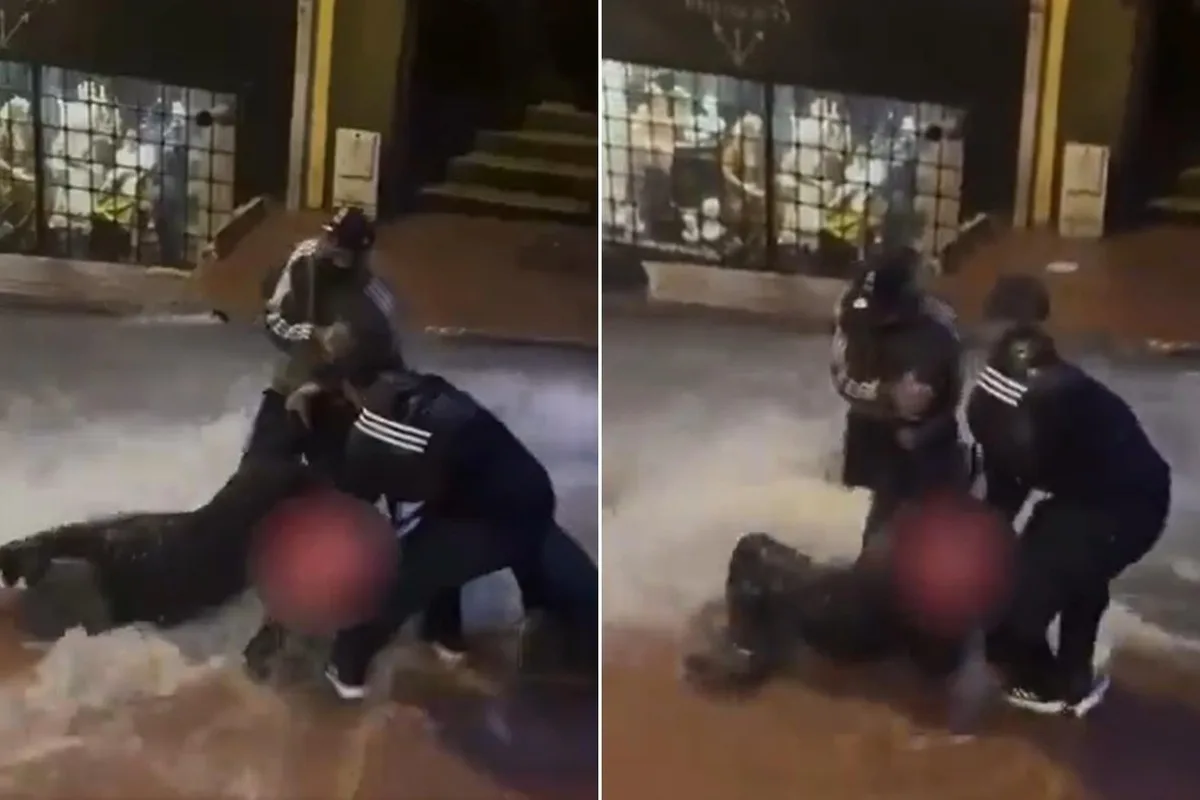 Beyoğlu’nda sel dehşeti! Kadın metrelerce sürüklendi, imdadına vatandaşlar yetişti