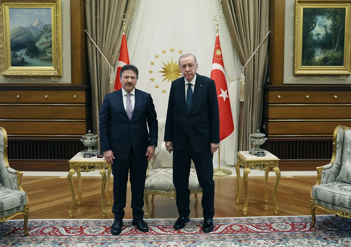 Cumhurbaşkanı Erdoğan, TESK Genel Başkanı Yiğiner'i kabul etti