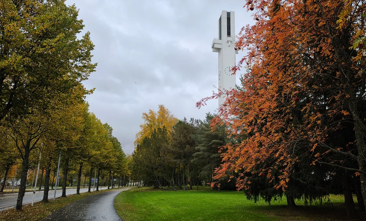 Finlandiya'da sonbahar renkleri Vaasa'da güzel görüntüler oluşturdu