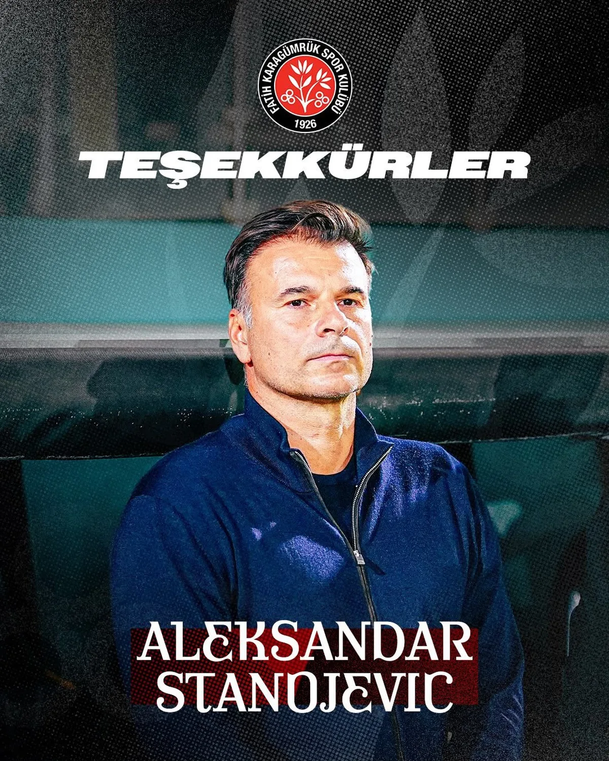 Fatih Karagümrük'te Aleksandar Stanojevic dönemi karşılıklı anlaşmayla sona erdi
