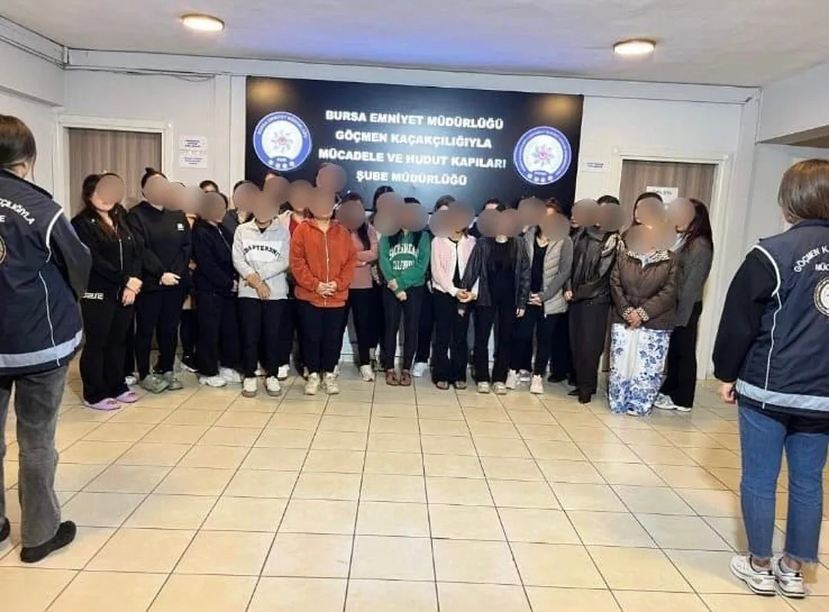 Bursa'da kaçak masör operasyonunda 7 iş yerinde 40 yabancı kadın bulundu