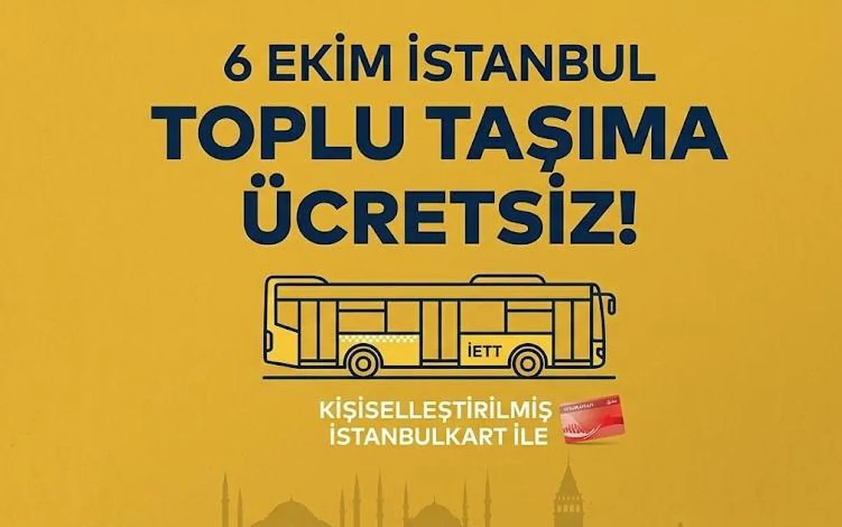 Yarın otobüsler bedava mı, 6 Ekim Salı İETT neden ücretsiz?
