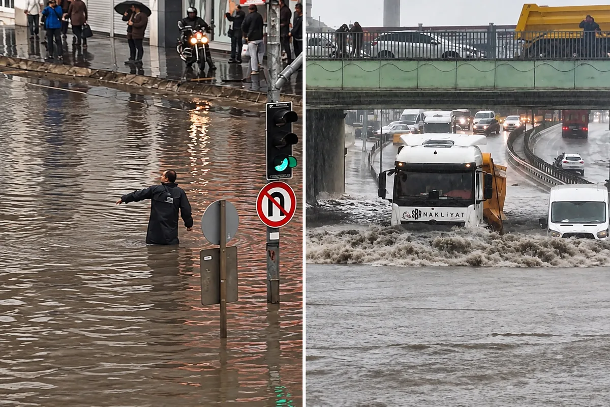 İstanbul yağmura teslim! Gün boyu devam eden yağışın bilançosu ağır oldu