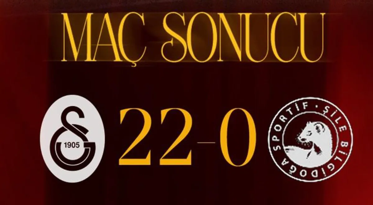 Galatasaray 22-0 Şile Bilgidoğa maç özeti ve tüm golleri nereden, nasıl izlenir?