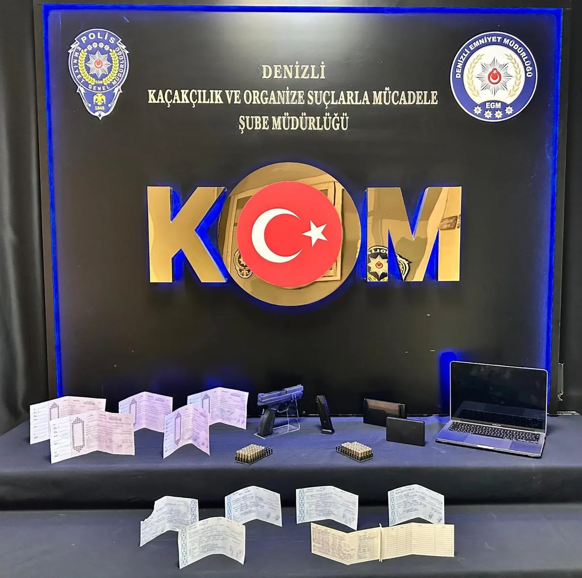Denizli'de tefecilik operasyonunda 5 milyon 820 bin TL'lik senet bulundu