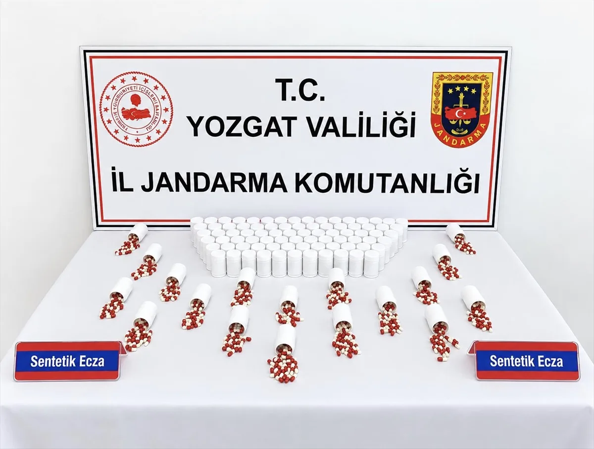 Yozgat Yerköy'de 5 bin 626 sentetik hap ele geçirildi, 1 şüpheli gözaltına alındı