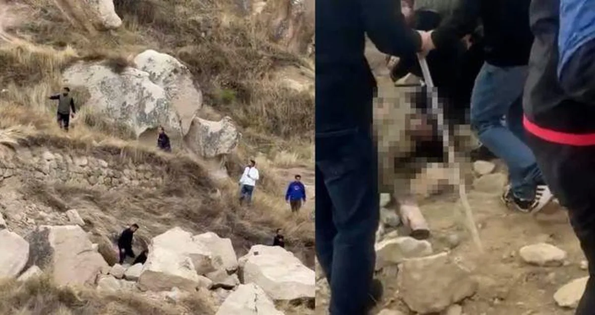 Kapadokya SON DAKİKA! Kapadokya peri bacaları çökme anı ve görüntüleri!