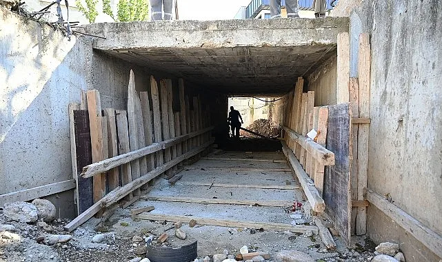Kemer'de altyapı çalışmaları
