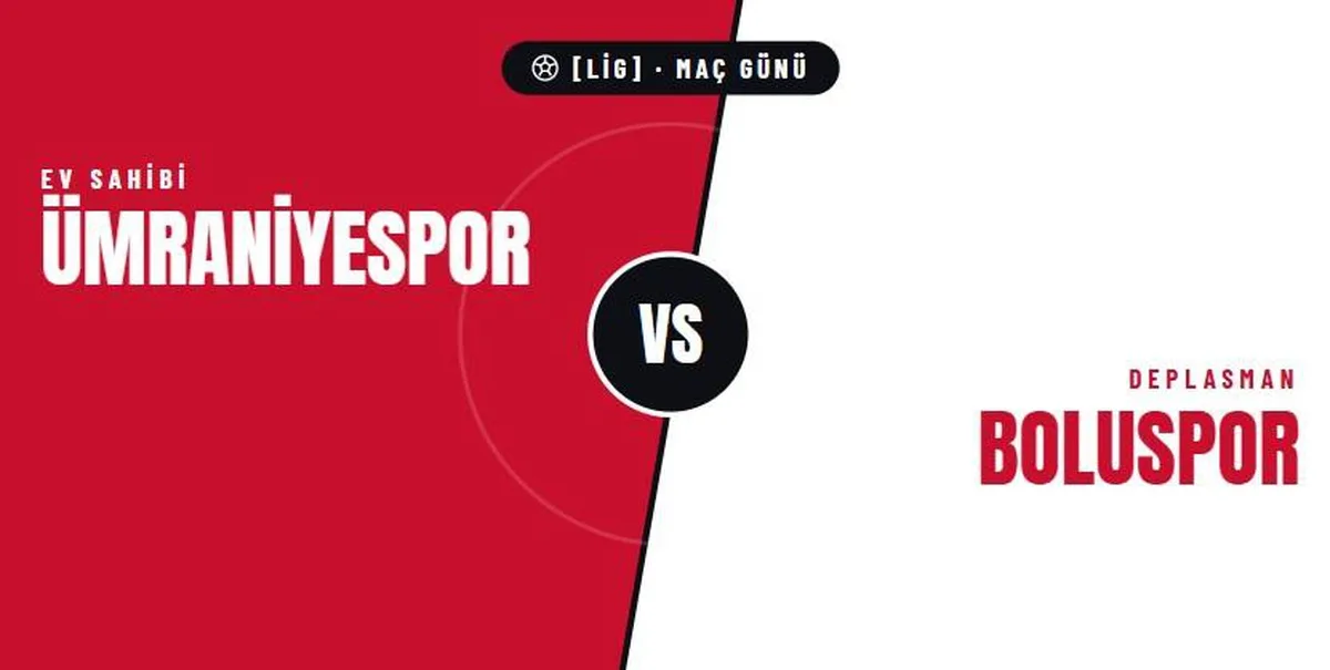 Ümraniyespor Boluspor maçı hangi kanalda, Ümraniyespor Boluspor maçı nereden CANLI izlenir?