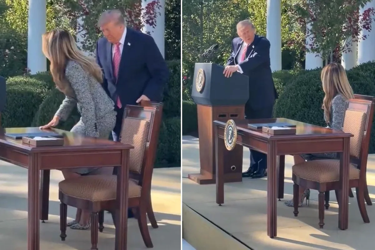 Trump'tan Melania'ya herkesin önünde romantik jest: Övgüler yağdırdı