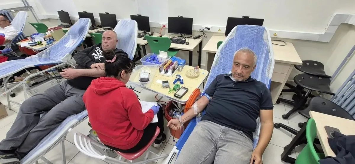 Sinop Gerze'de Haşim ve Zehra Tarı Ortaokulu kan bağışı kampanyası düzenledi