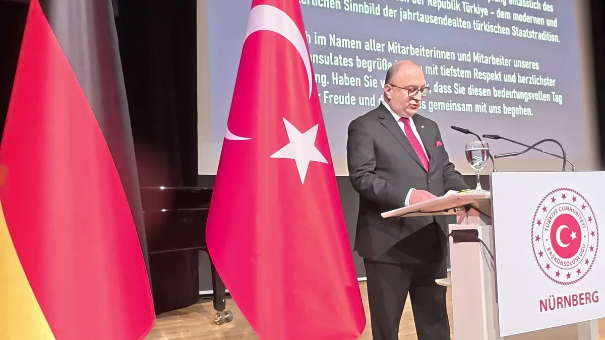 Nürnberg’de düzenlenen 29 Ekim kutlamasında Türk-Alman dostluğuna vurgu yapıldı