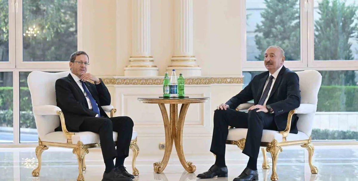 Herzog, Bakü'de Aliyev ile görüştü, Azerbaycan'ı CICA başkanlığı için tebrik etti