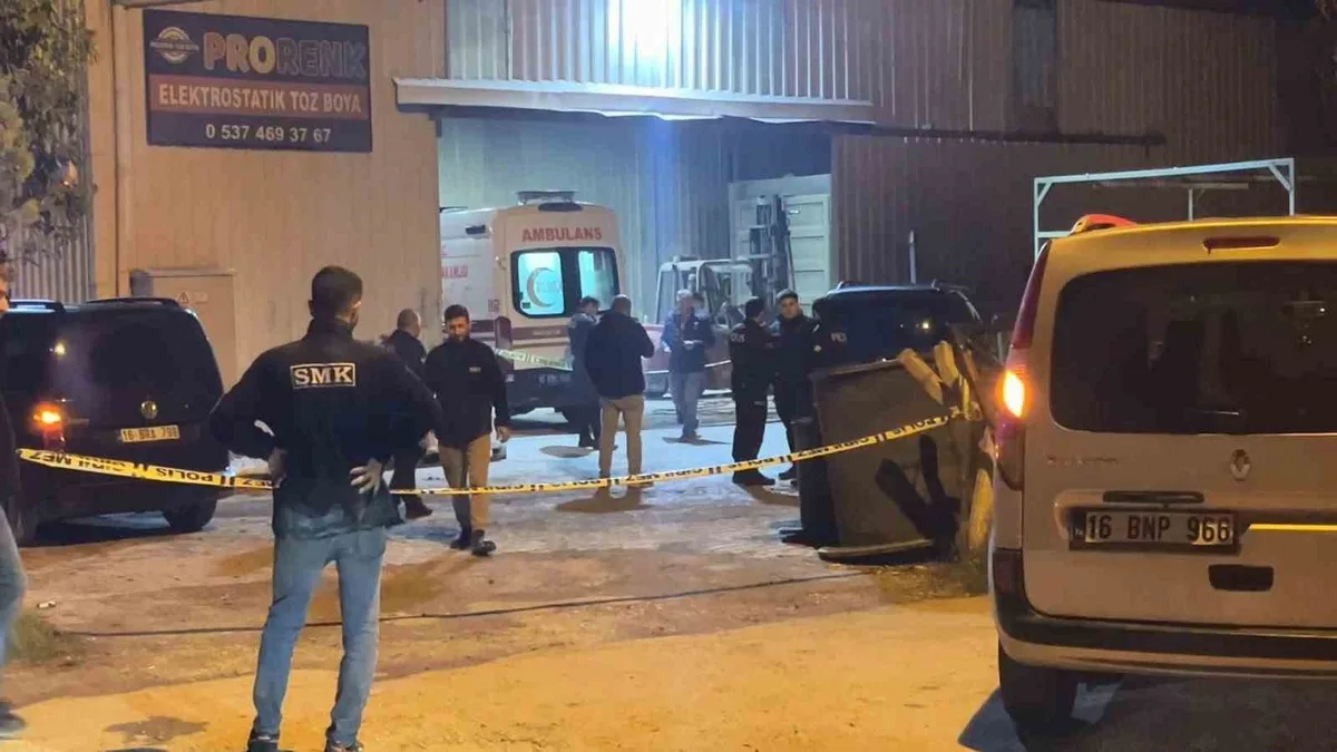 Bursa Nilüfer'deki boyahanede demir bloğun altında kalan 24 yaşındaki genç öldü