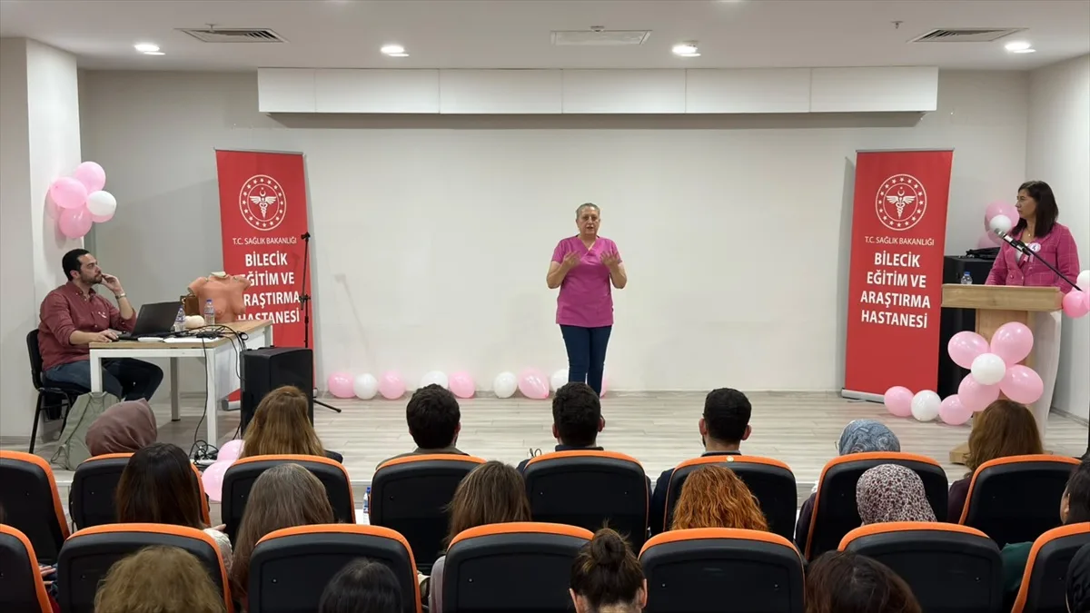 Bilecik Eğitim ve Araştırma Hastanesi'nde meme kanseri farkındalık eğitimi verildi