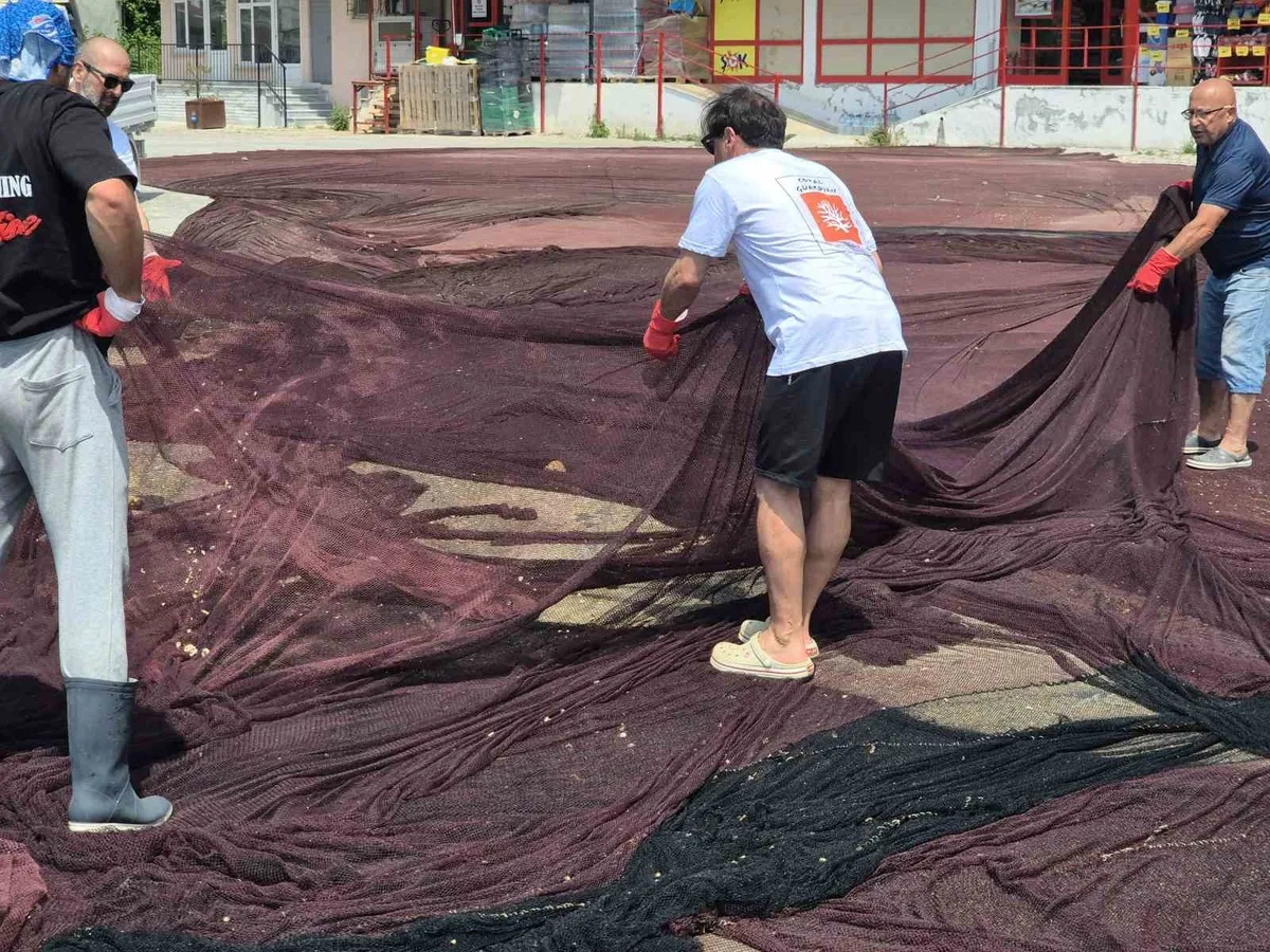 Deniz Yaşamını Koruma Derneği Adalar'da 800 kilogram hayalet ağ çıkardı