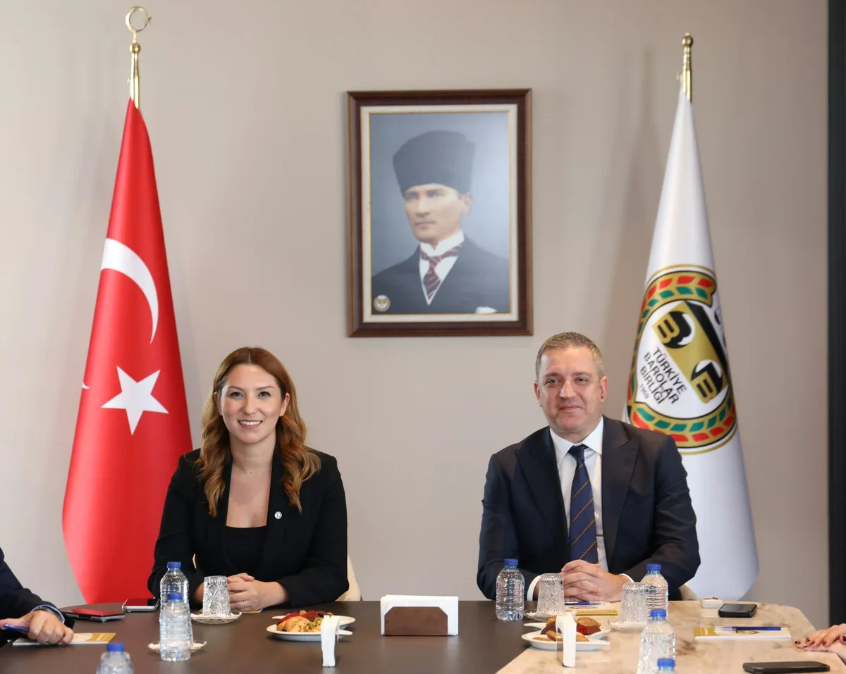 Yeni seçilen Ankara Barosu Başkanı Çağlayan, TBB Başkanı Sağkan'ı ziyaret etti