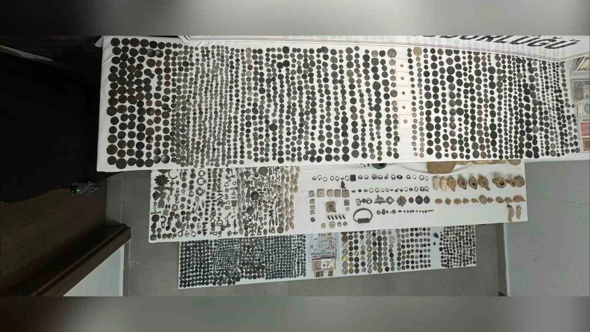 Tekirdağ'da tarihi eser operasyonunda 2 bin 314 sikke bulundu, 1 kişi tutuklandı