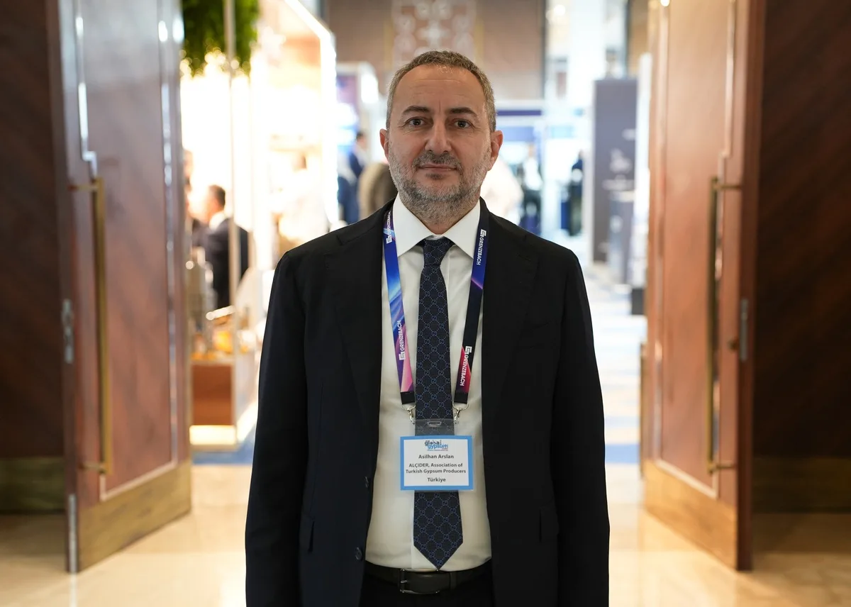 ALÇIDER Başkanı Arslan, Türkiye'nin 15 milyon tonu aşan alçı üretim gücünü vurguladı