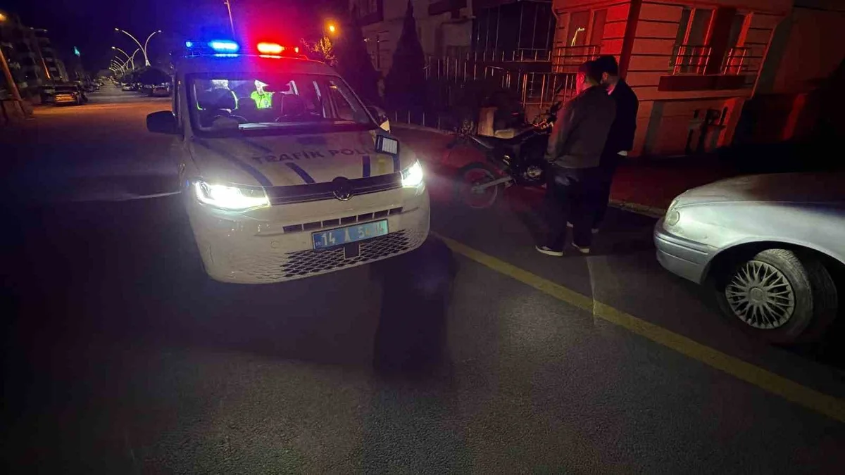 Bolu'da motosiklet sürücüsü yaralandı, iddia edilen araç sürücüsü kaçtı