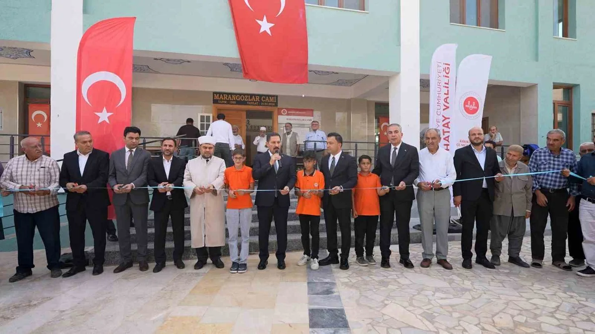 Hatay'da deprem sonrası 137'nci cami Kırıkhan'da ibadete açıldı