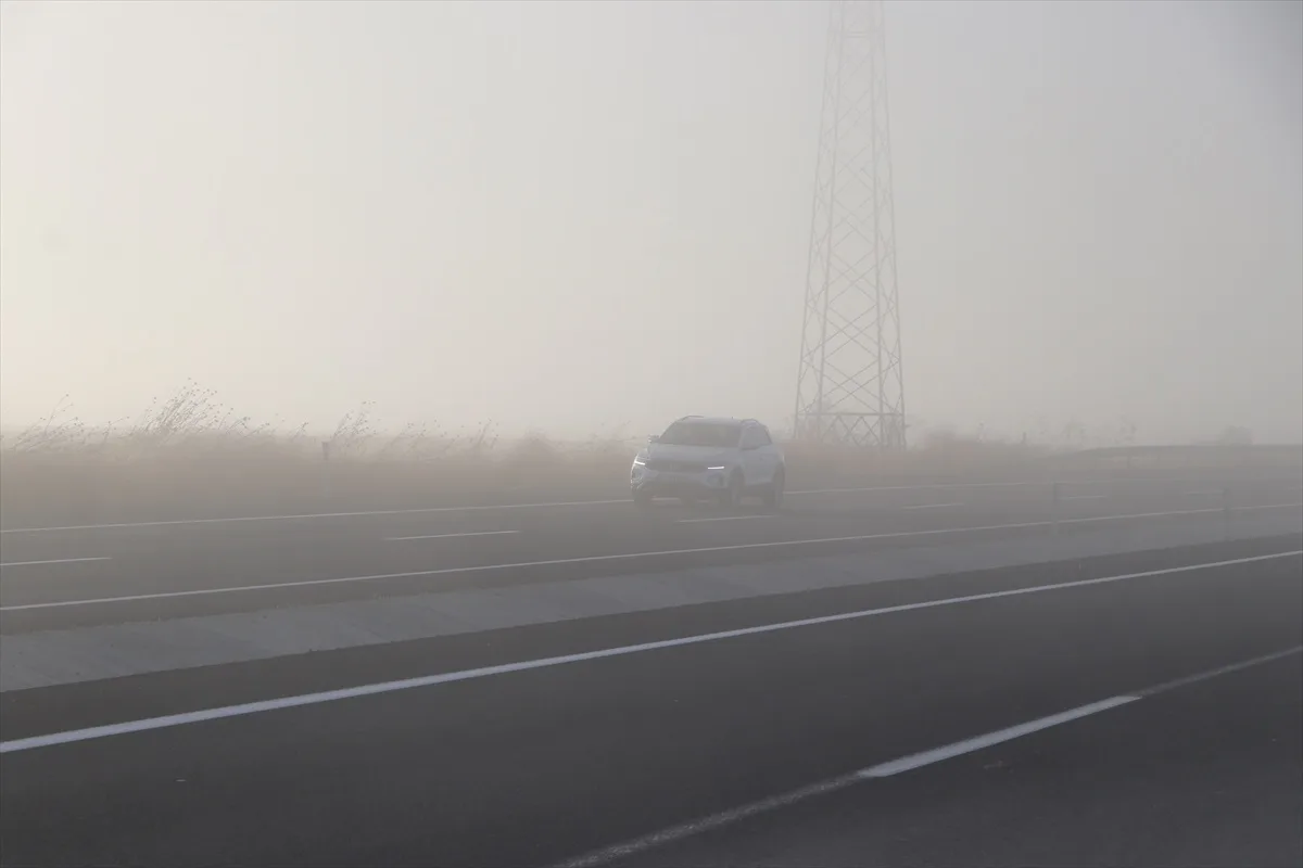 Tekirdağ'da sis, Muratlı ve Hayrabolu yolunda görüşü 40 metrenin altına düşürdü