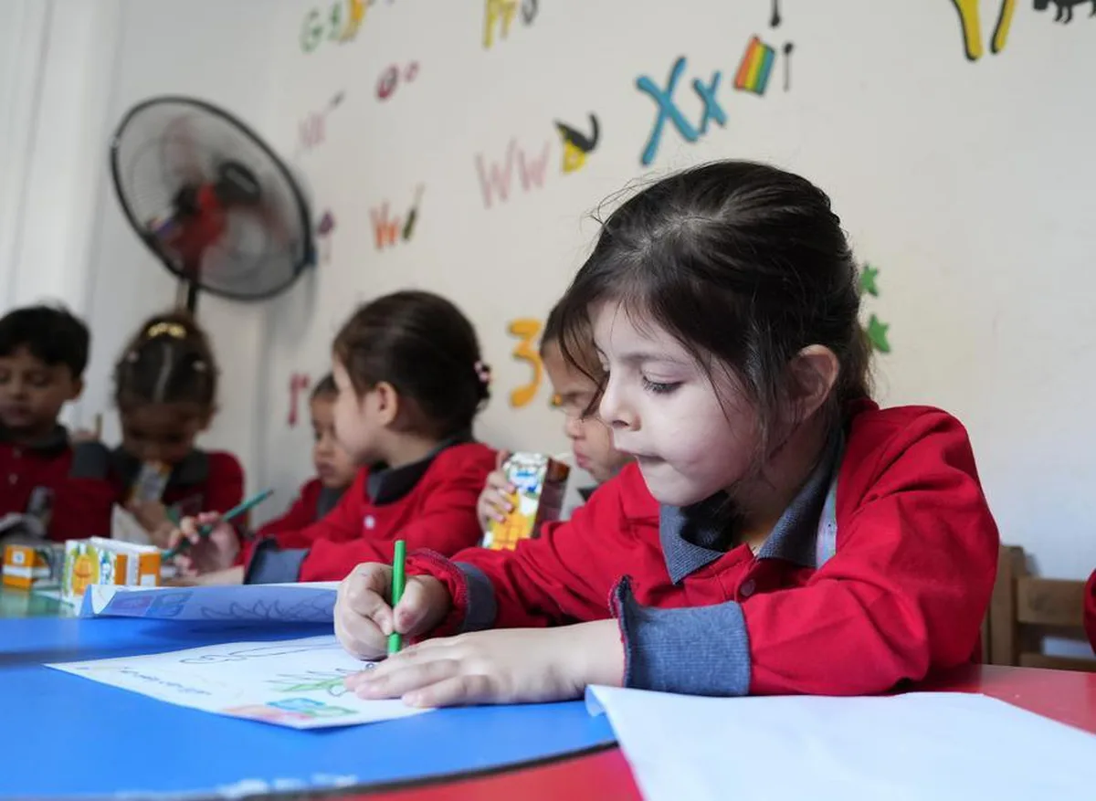 Kahire'de Meera Merkezi, Gazze'den gelen çocuklara eğitim, psikolojik destek veriyor
