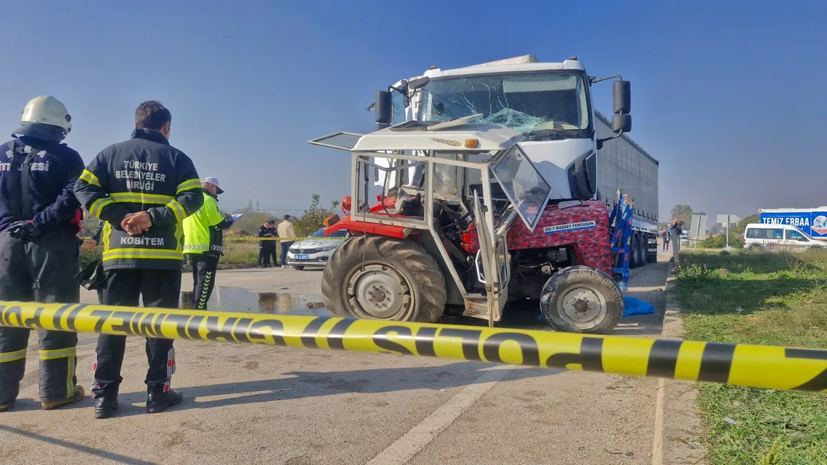 Erbaa'da askeri TIR'la çarpışan traktördeki Hatice Bolat (75) hayatını kaybetti