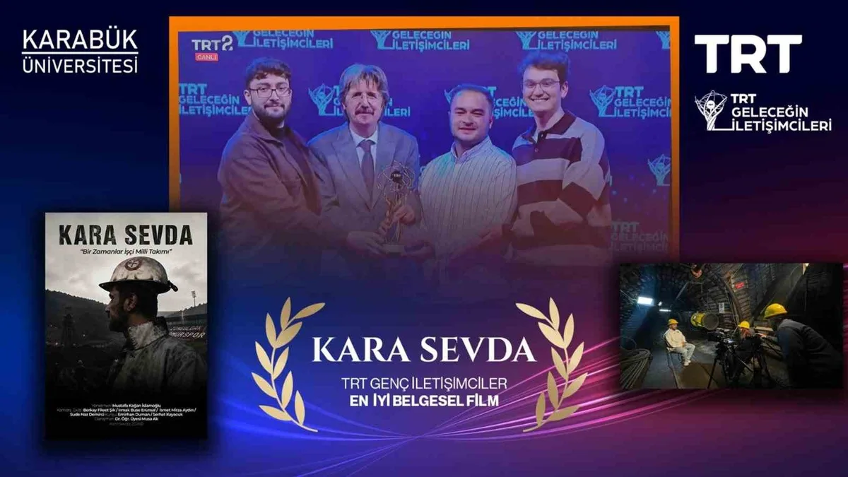 KBÜ'lü öğrencilerin Zonguldakspor'u anlatan Kara Sevda belgeseli TRT'de birinci oldu
