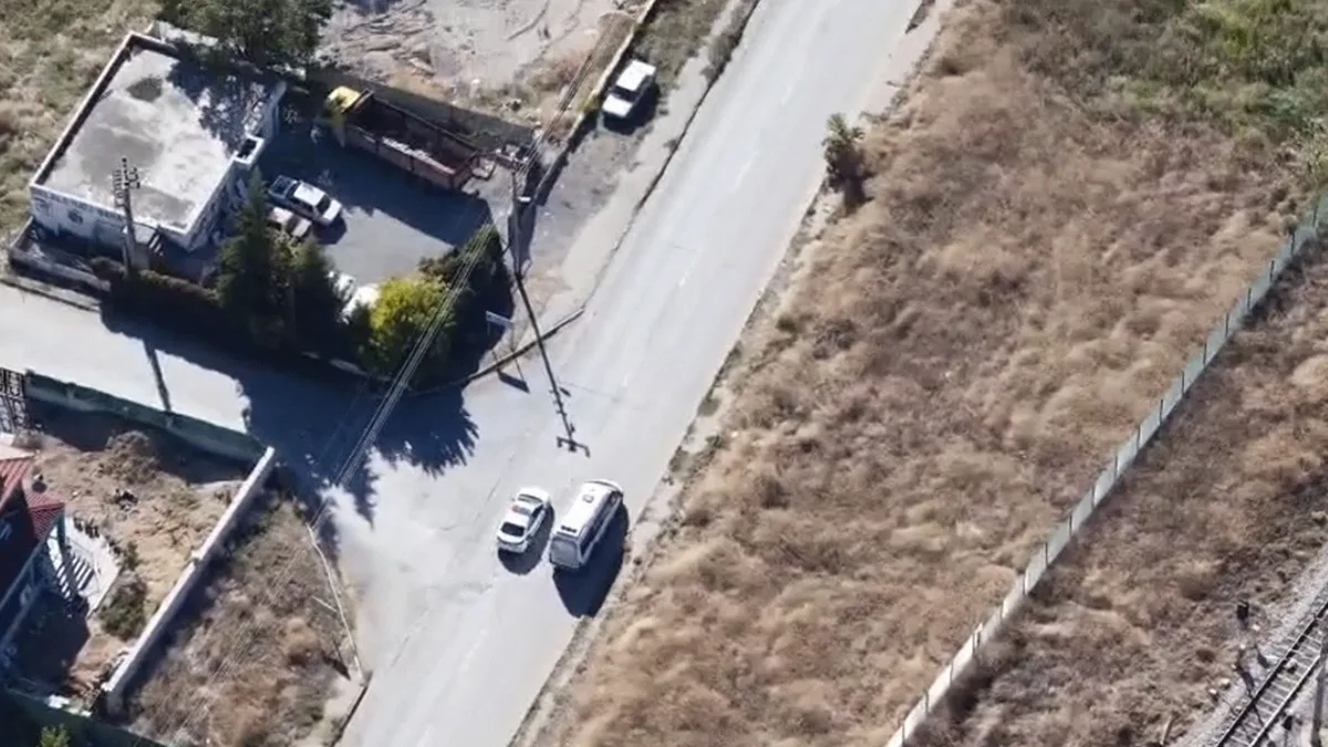 Kırıkkale'de dronlu denetimden kaçan sürücüye 11 bin 629 lira ceza kesildi