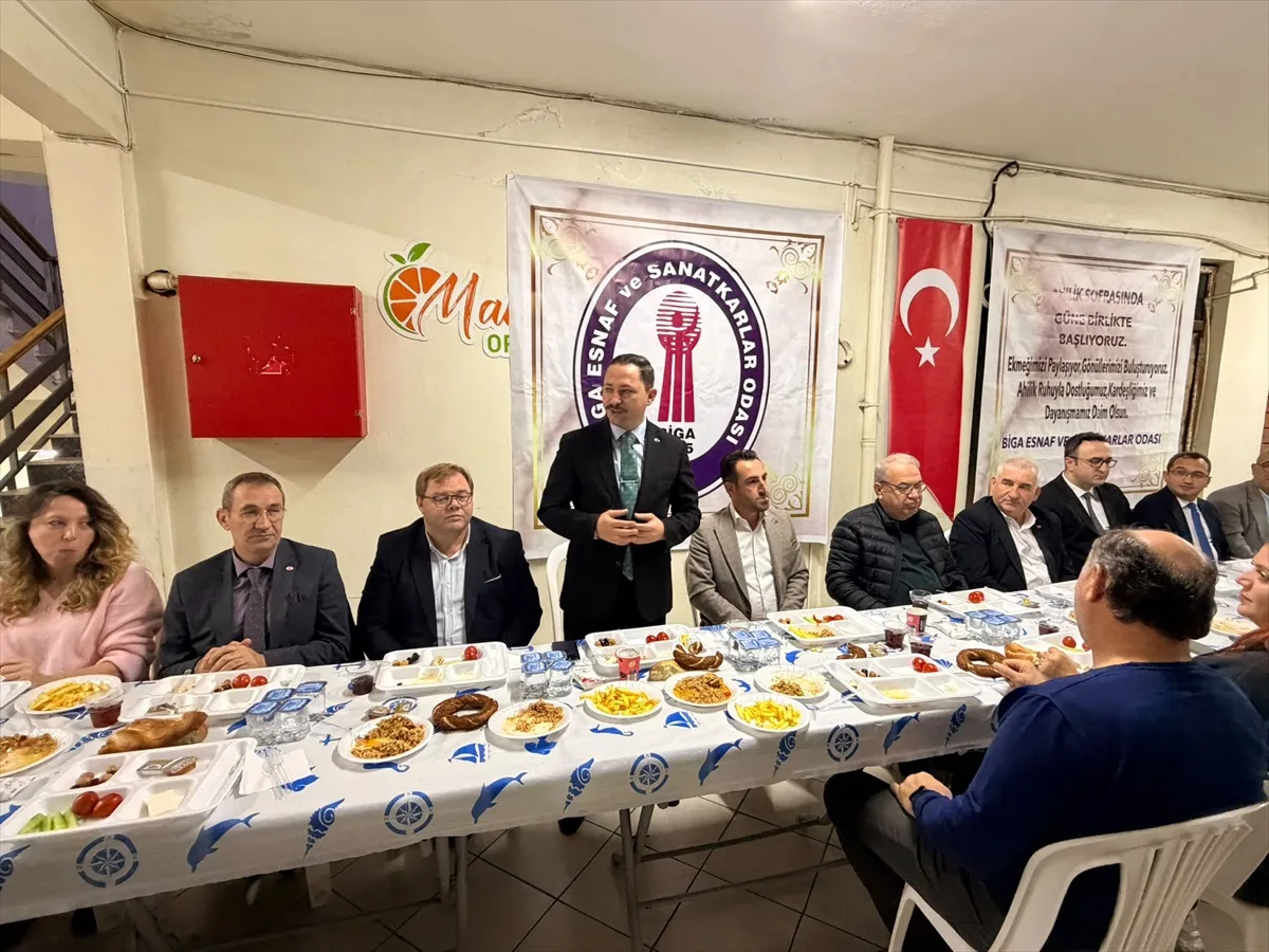 Biga'da Esnaf Odası kahvaltısında protokol ve esnaf sorunlara çözüm aradı