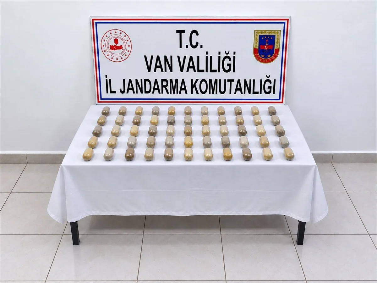 Van'da 55 kapsülde 502 gram uyuşturucu taşıyan yabancı uyruklu şüpheli tutuklandı