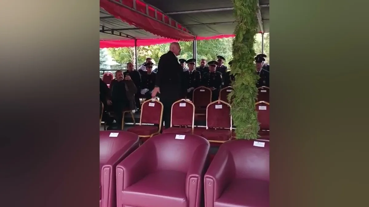 Eskişehir’de şehit babası protokol düzenine tepki gösterdi: “Hani baş tacıydık?”