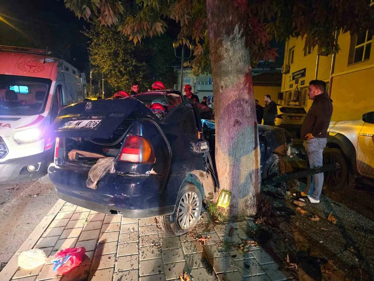 Adana Pozantı'da otomobil ağaca çarptı, 13 yaşındaki çocuk öldü, ağabeyi ağır yaralandı
