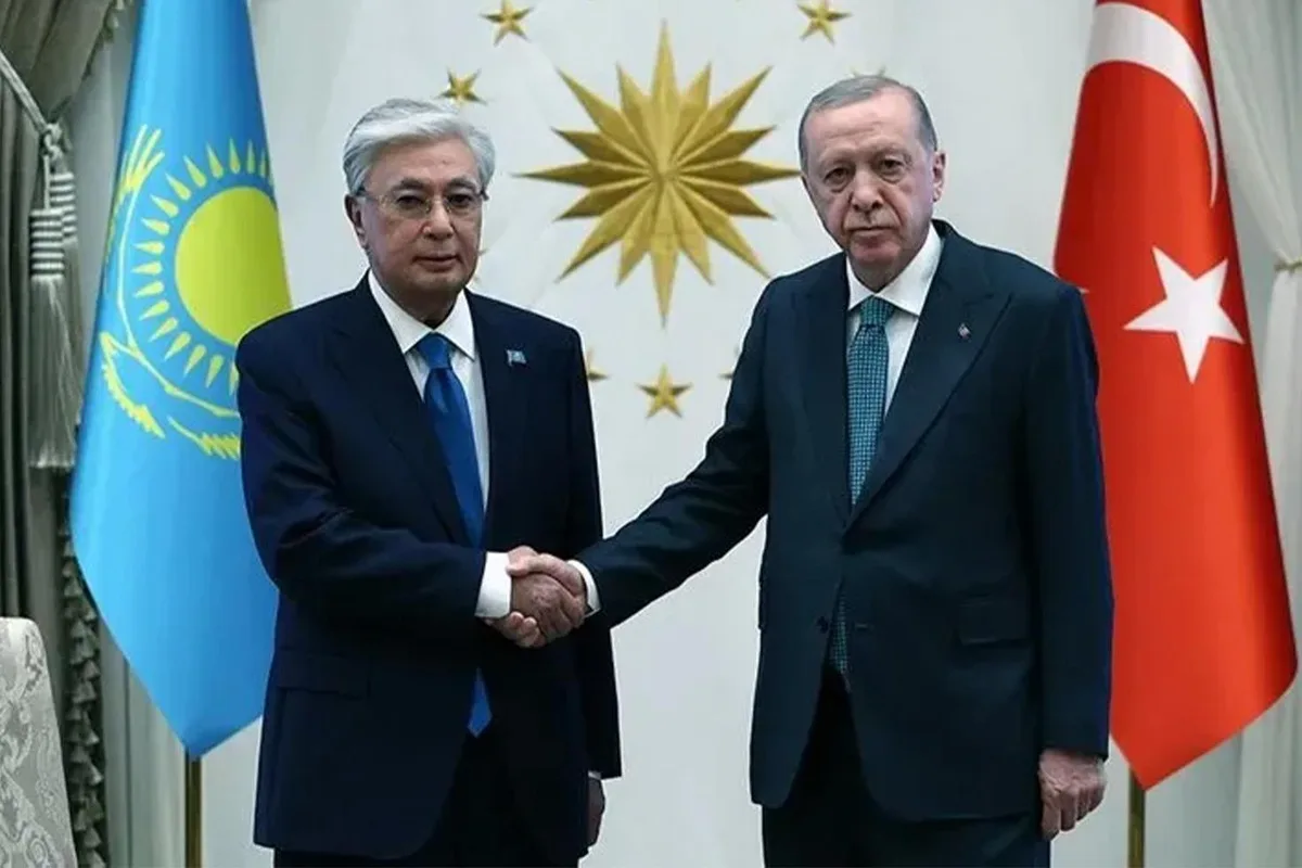 Cumhurbaşkanı Erdoğan, Kazakistan Cumhurbaşkanı Tokayev'i Külliye'de ağırladı