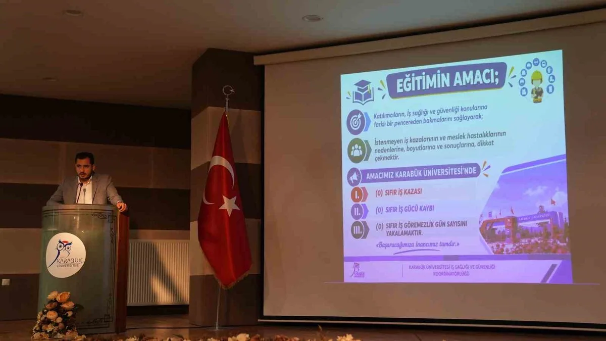 KBÜ'de mühendislik öğrencilerine iş kazaları ve laboratuvar güvenliği eğitimi verildi