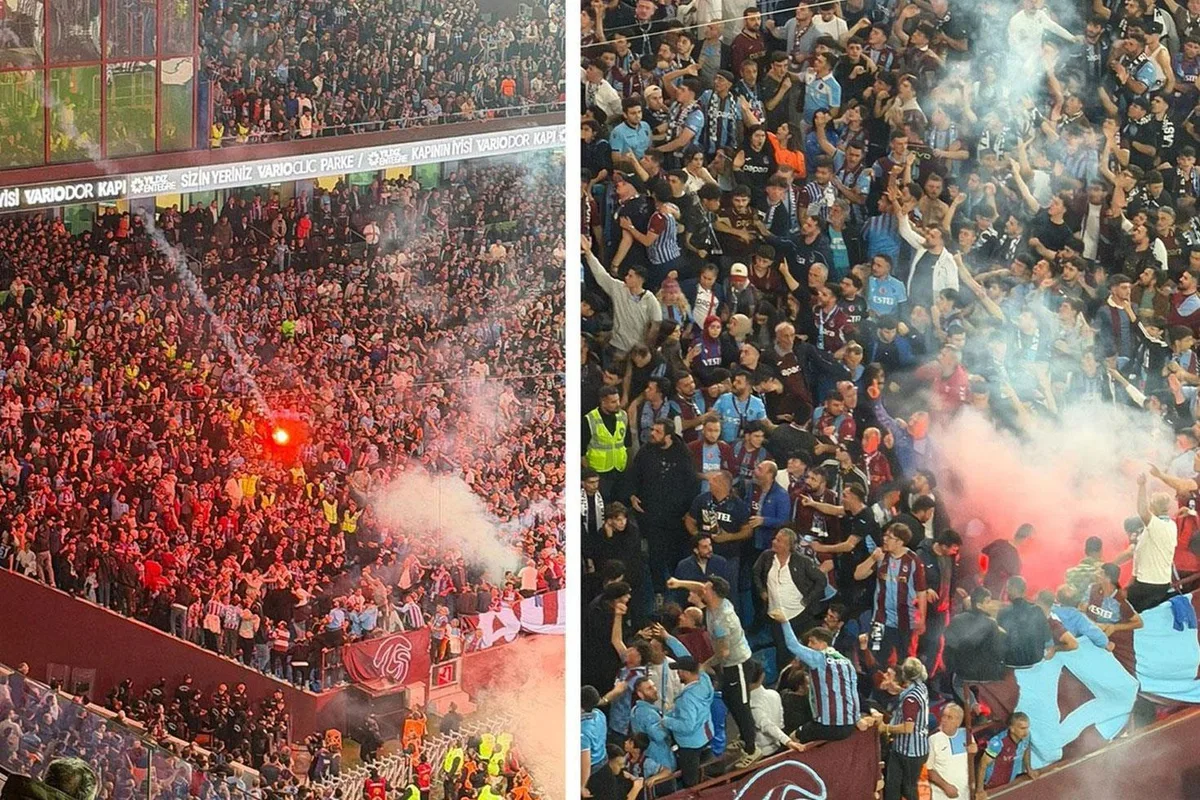 Trabzonspor-Beşiktaş maçında meşale yakan taraftarlar hakkında adli tahkikat