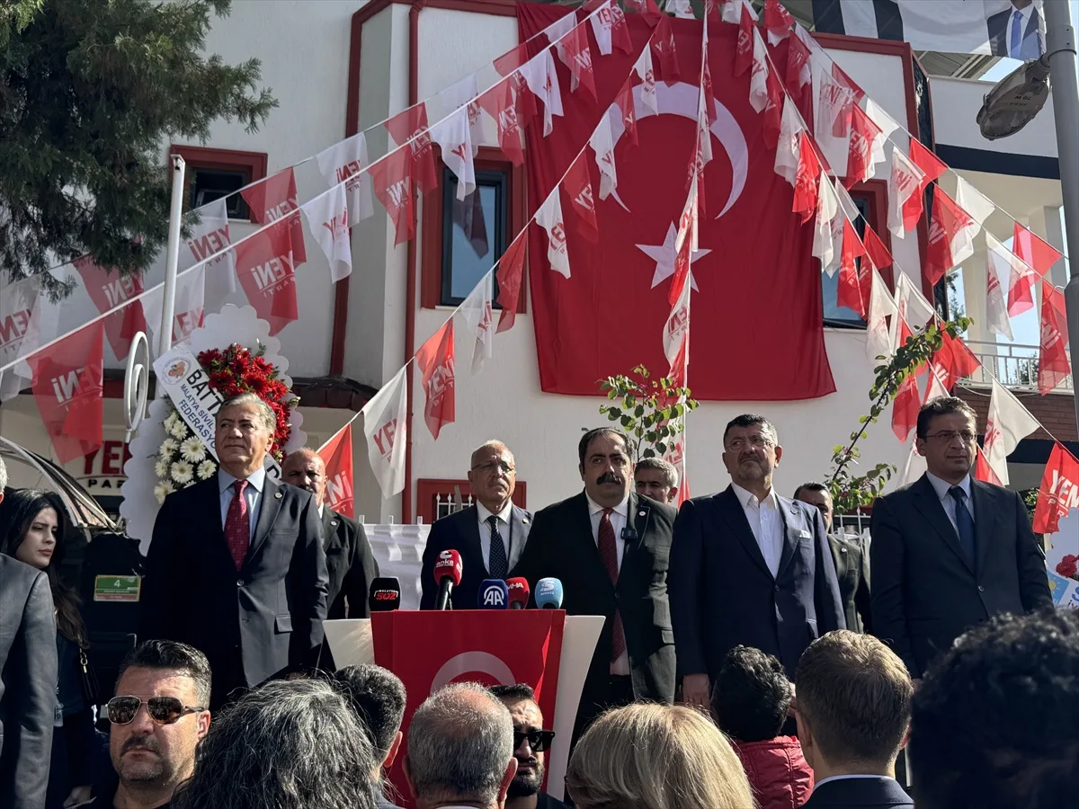 Yeni Parti Malatya İl Başkanlığı binası Murat Emir'in katılımıyla açıldı