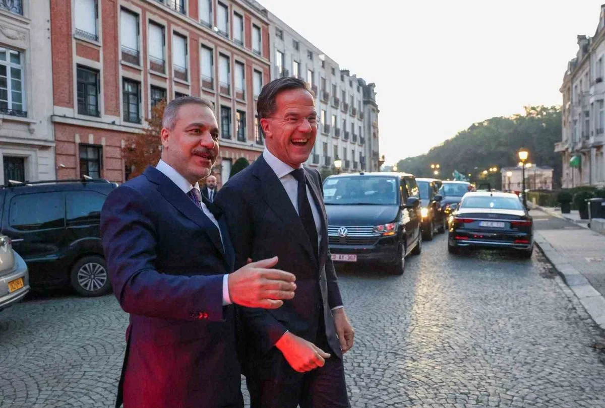 Bakan Fidan, Brüksel'de Rutte ile görüştü, Türkiye-Belçika toplantısına katılacak