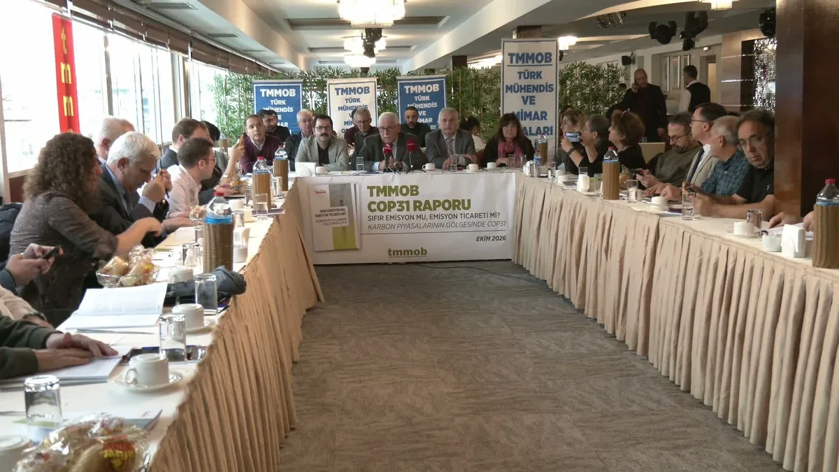 TMMOB COP31 raporunda karbon piyasalarını eleştirdi, etkinliklere katılmayacak