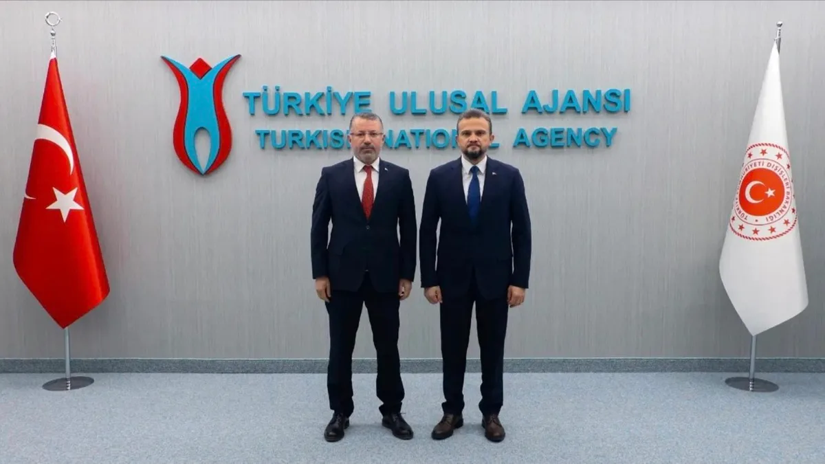 KBÜ Rektörü Kırışık, YTB Başkanı ve Türkiye Ulusal Ajansı Başkanı'nı ziyaret etti